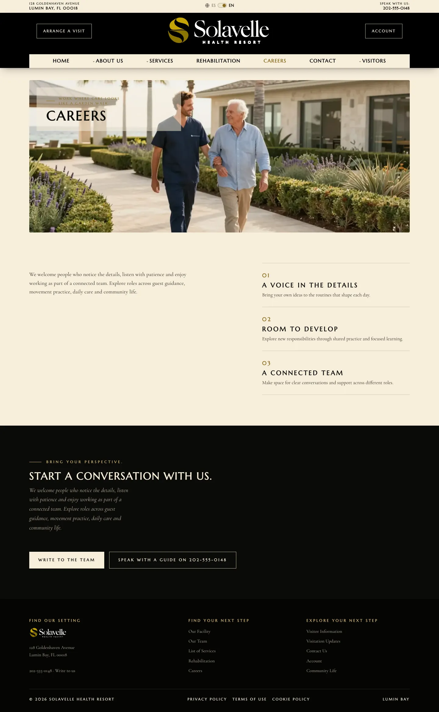 Solavelle: after Careers page