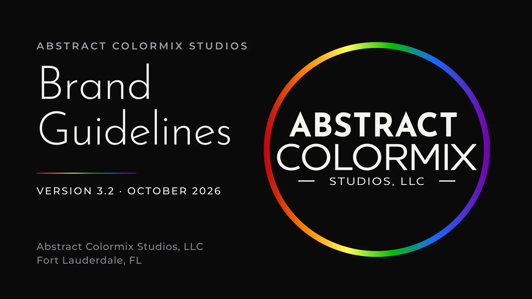 Brand Guidelines, cover