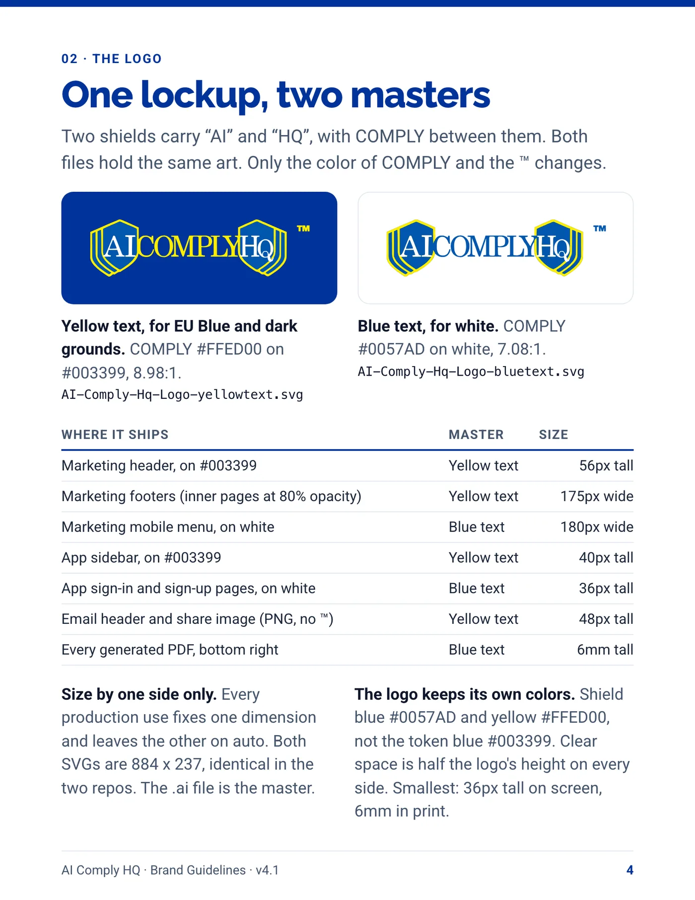 Brand Guidelines, page 4