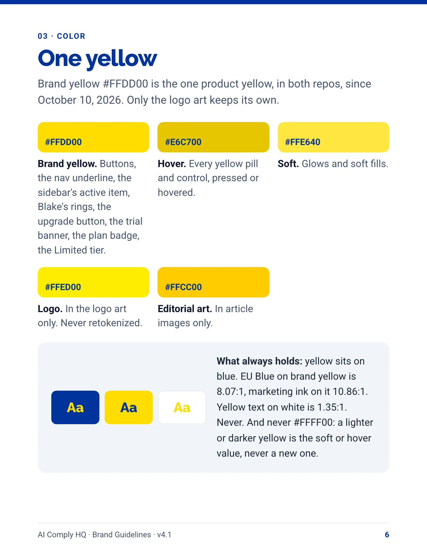 Brand Guidelines, page 6