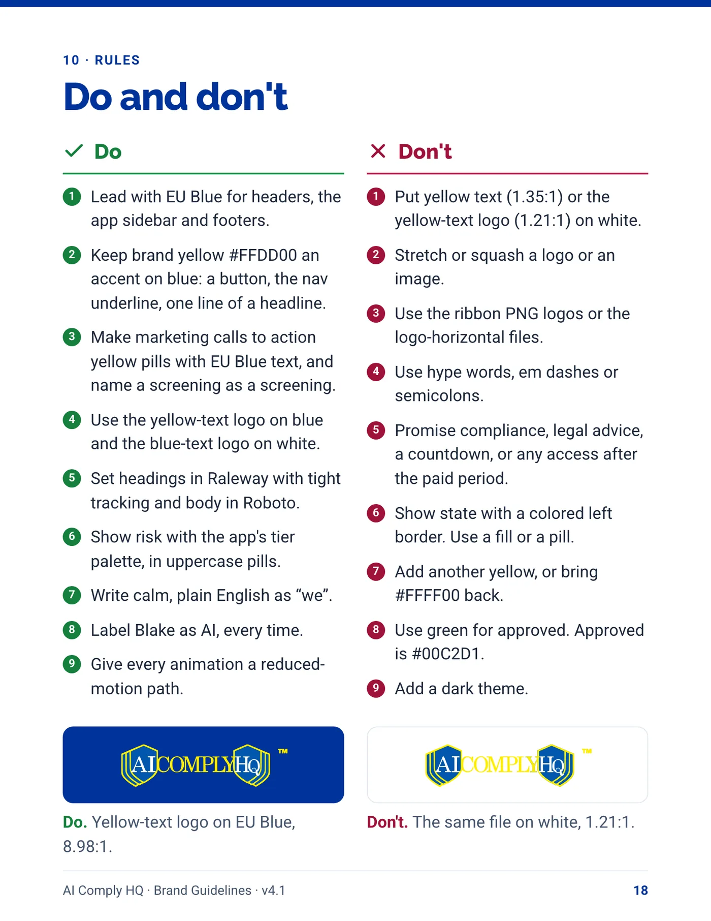Brand Guidelines, page 18