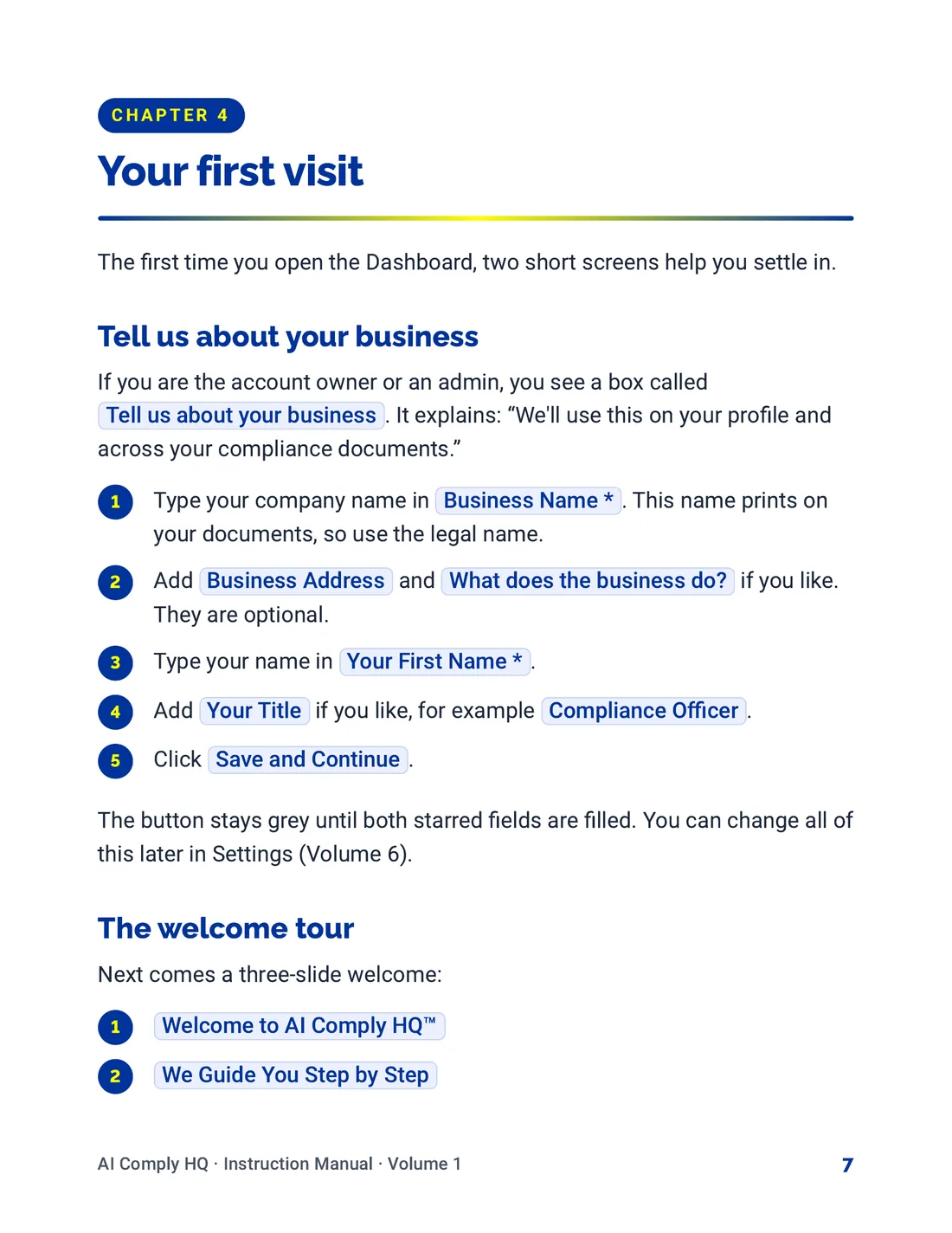 Instruction Manual, Getting Started, page 7