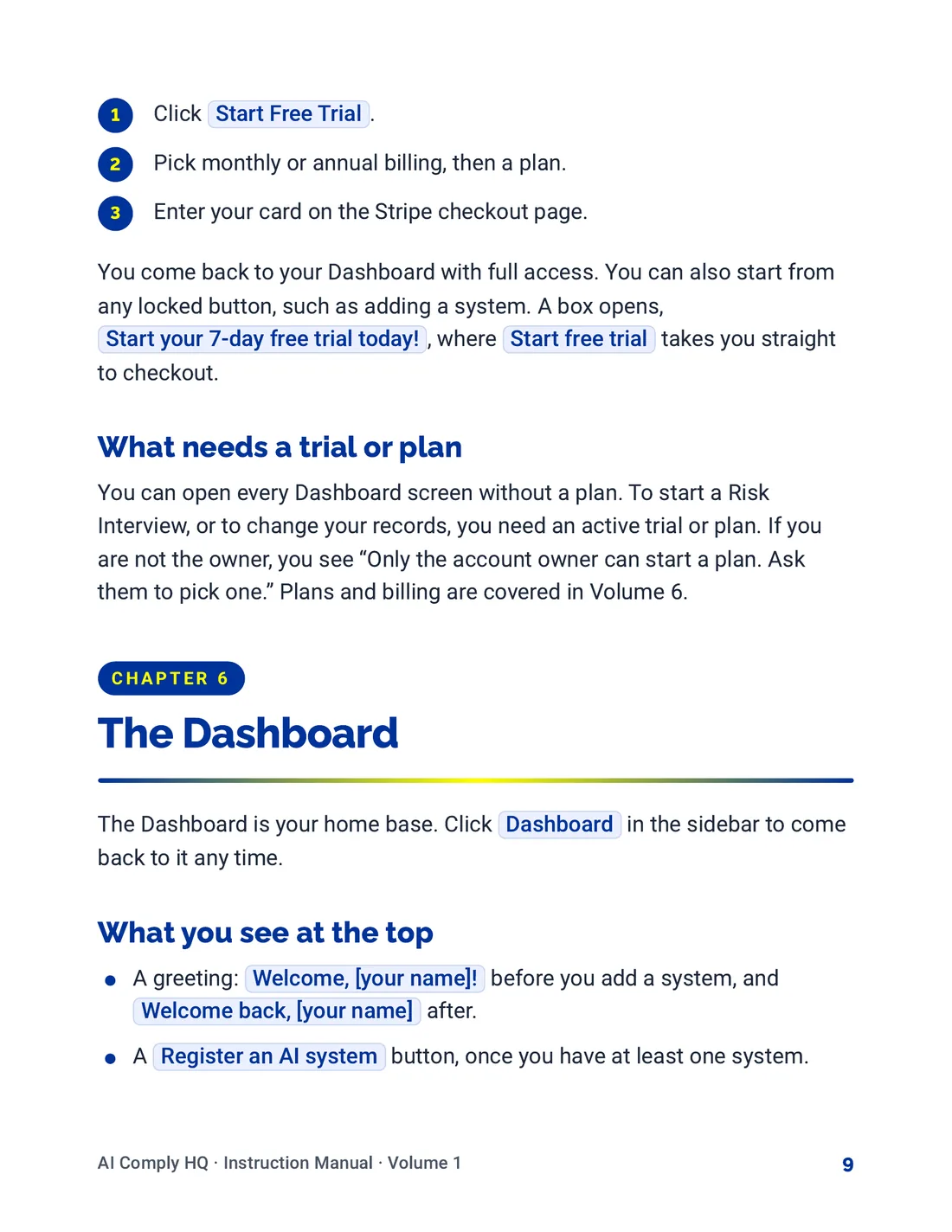Instruction Manual, Getting Started, page 9