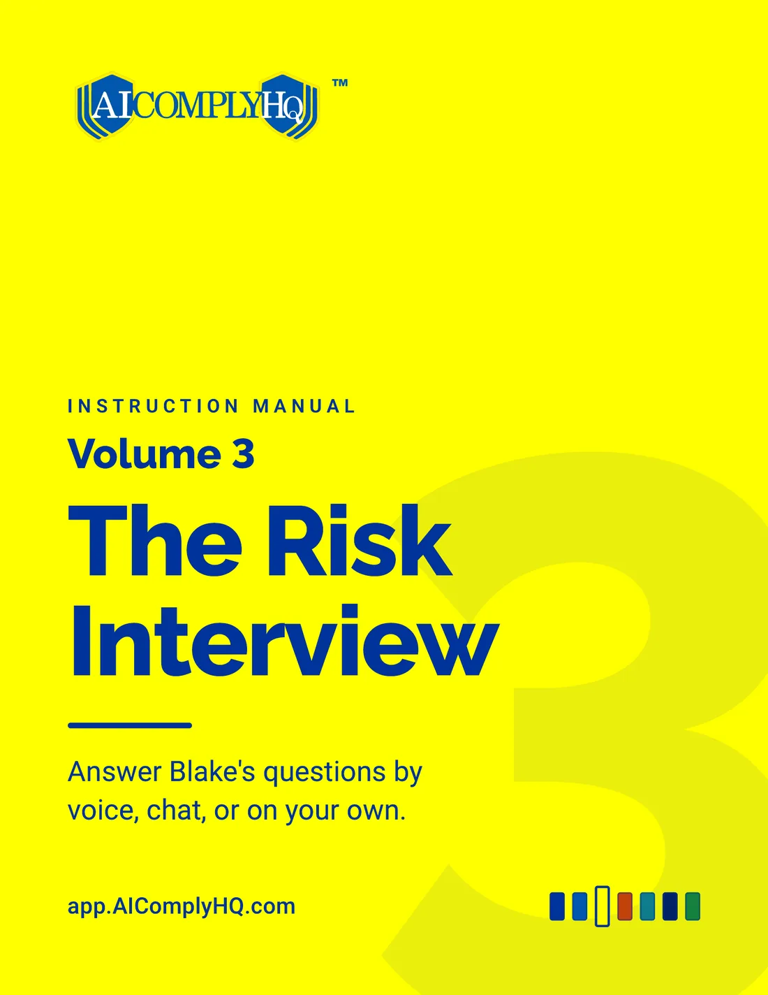 Instruction Manual, The Risk Interview, cover