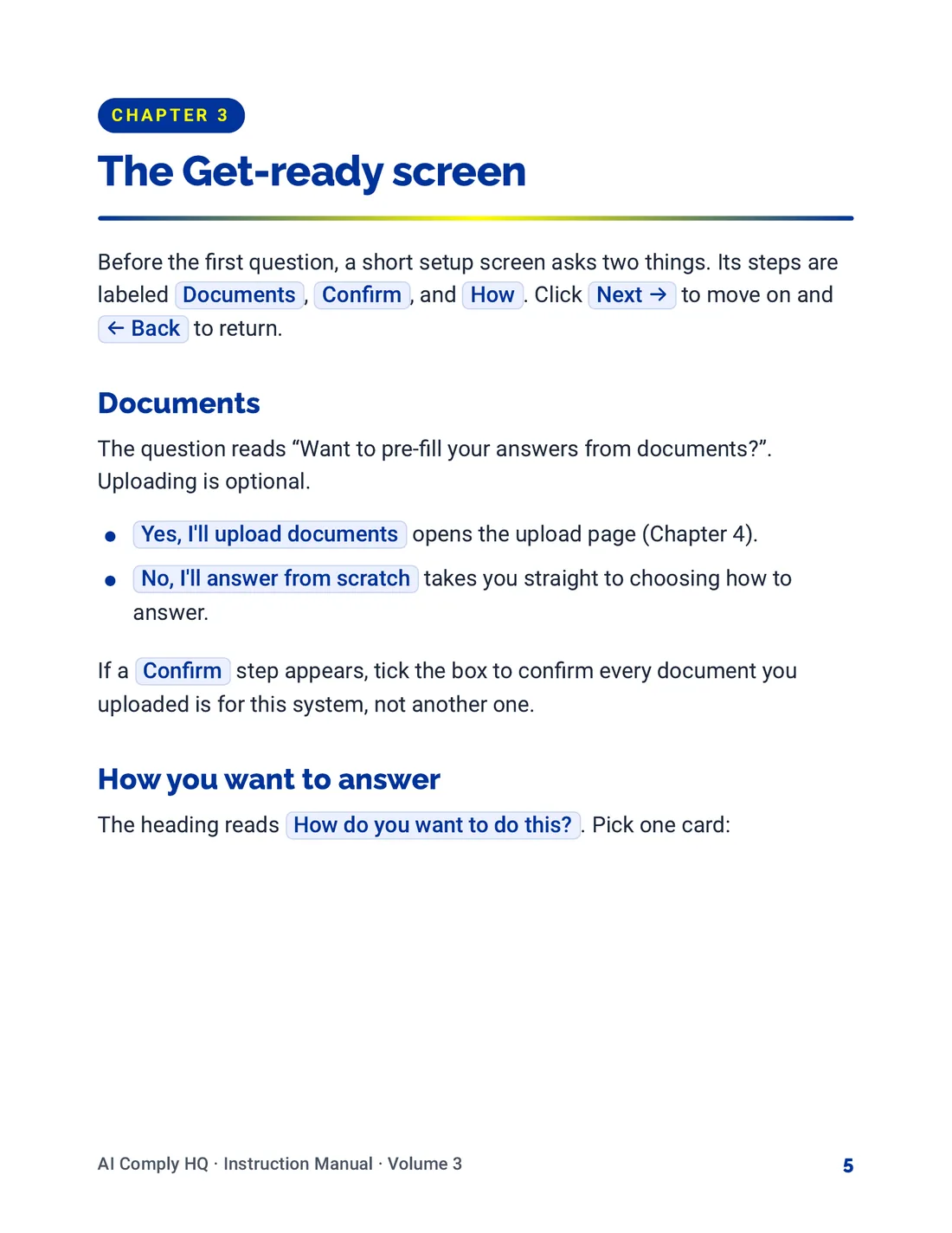 Instruction Manual, The Risk Interview, page 5