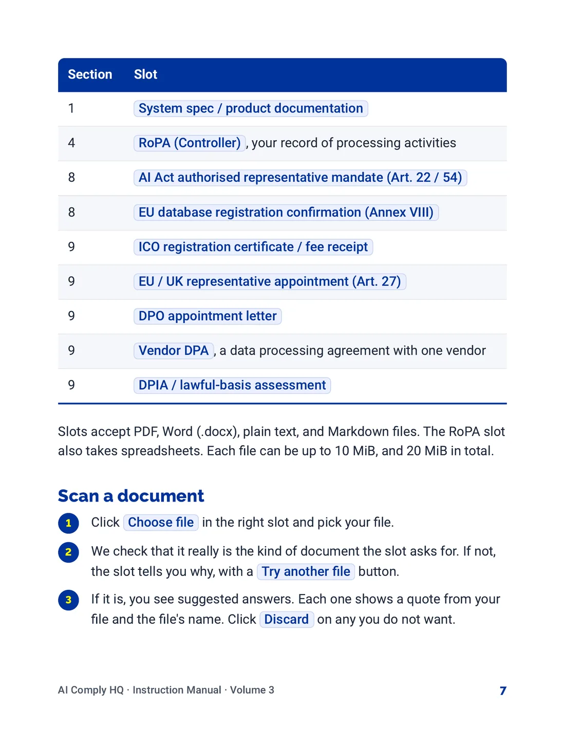 Instruction Manual, The Risk Interview, page 7