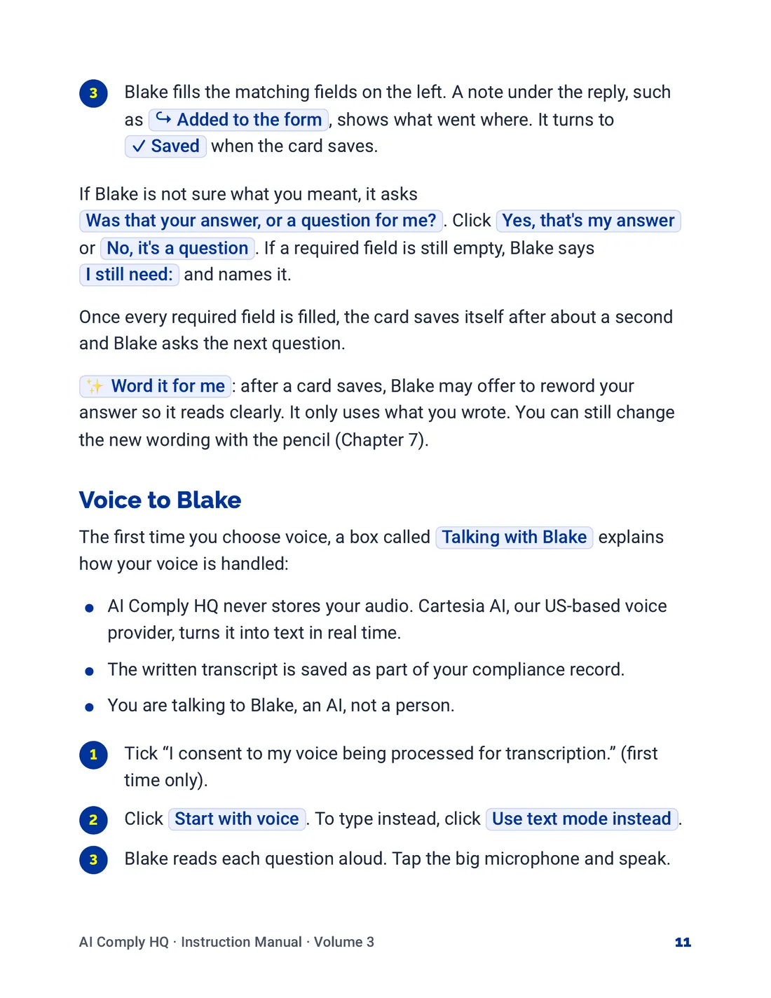 Instruction Manual, The Risk Interview, page 11