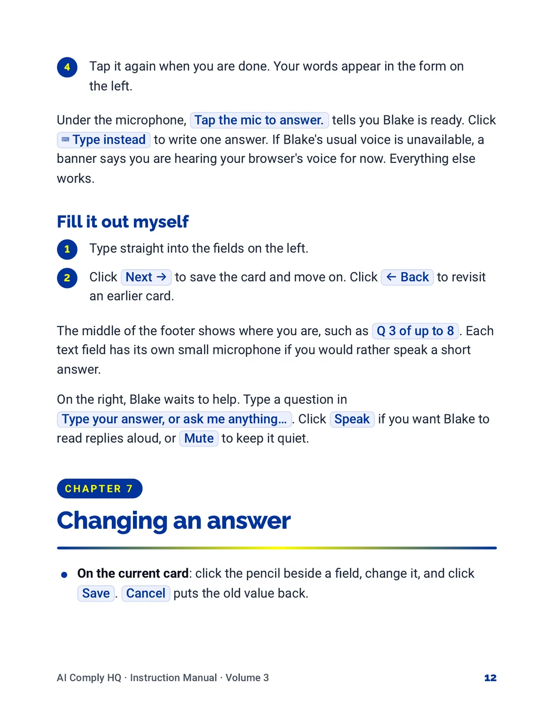 Instruction Manual, The Risk Interview, page 12