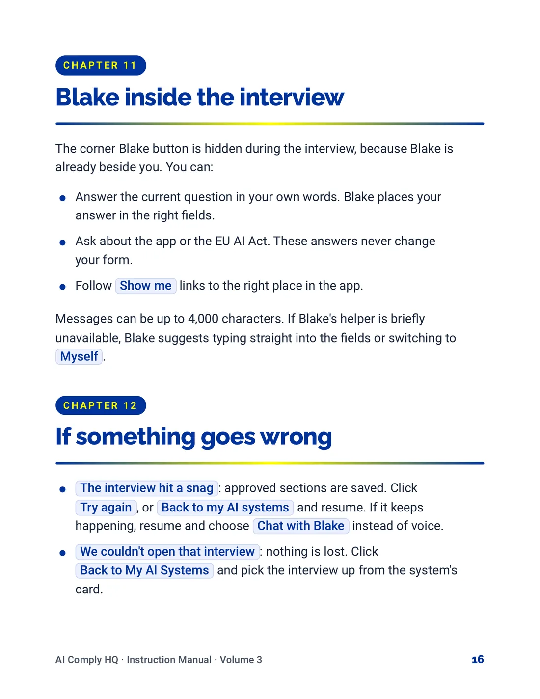 Instruction Manual, The Risk Interview, page 16