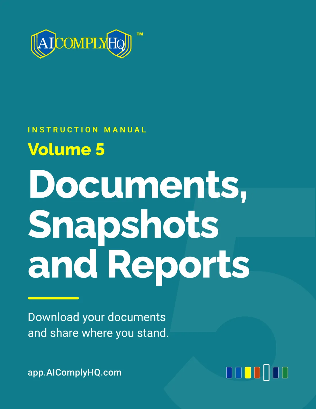 Instruction Manual, Documents, Snapshots and Reports, cover