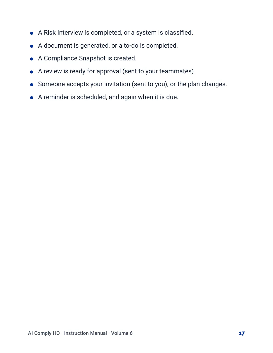Instruction Manual, Team, Billing and Settings, page 17