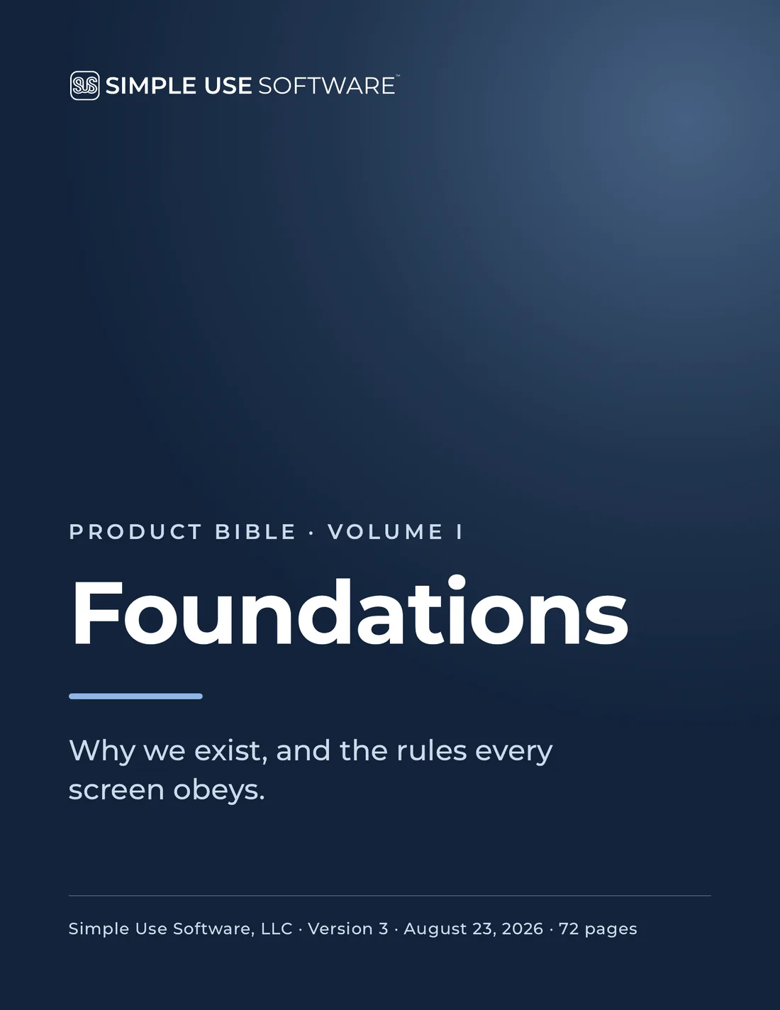 Product Bible, Foundations, cover