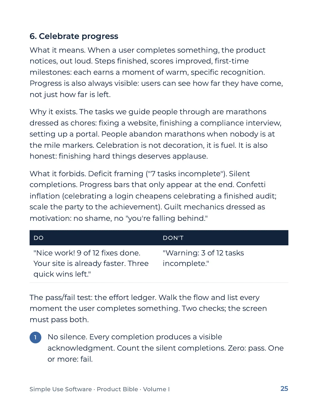 Product Bible, Foundations, page 25