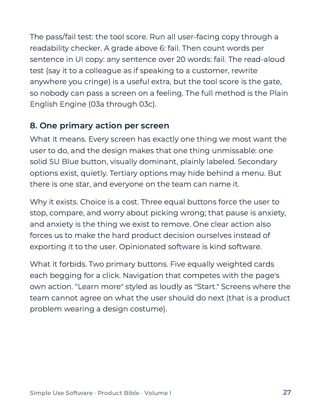 Product Bible, Foundations, page 27