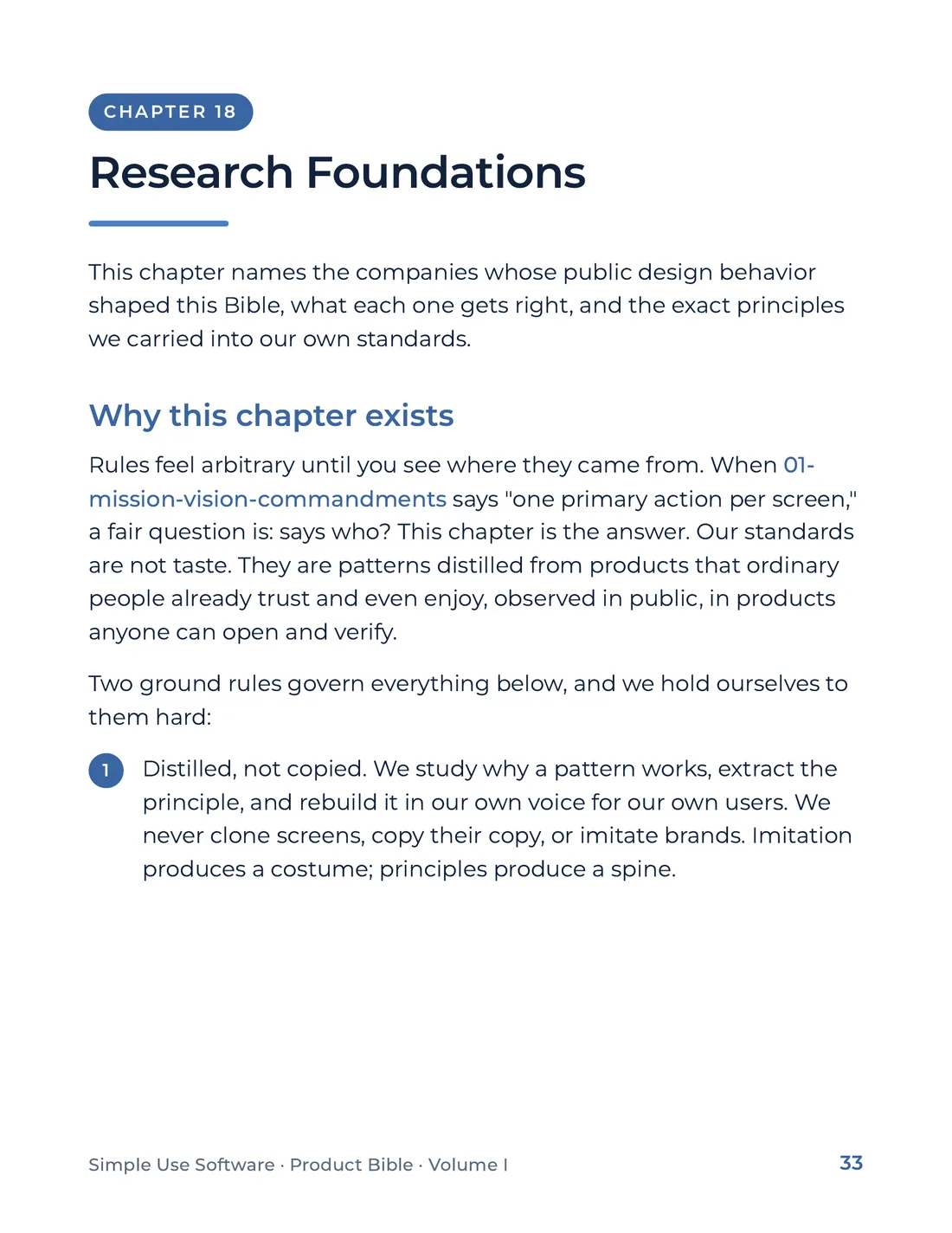 Product Bible, Foundations, page 33