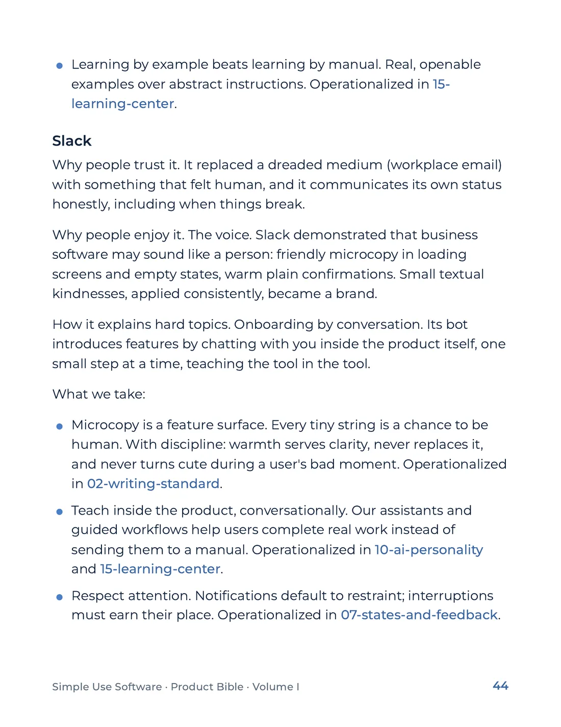 Product Bible, Foundations, page 44