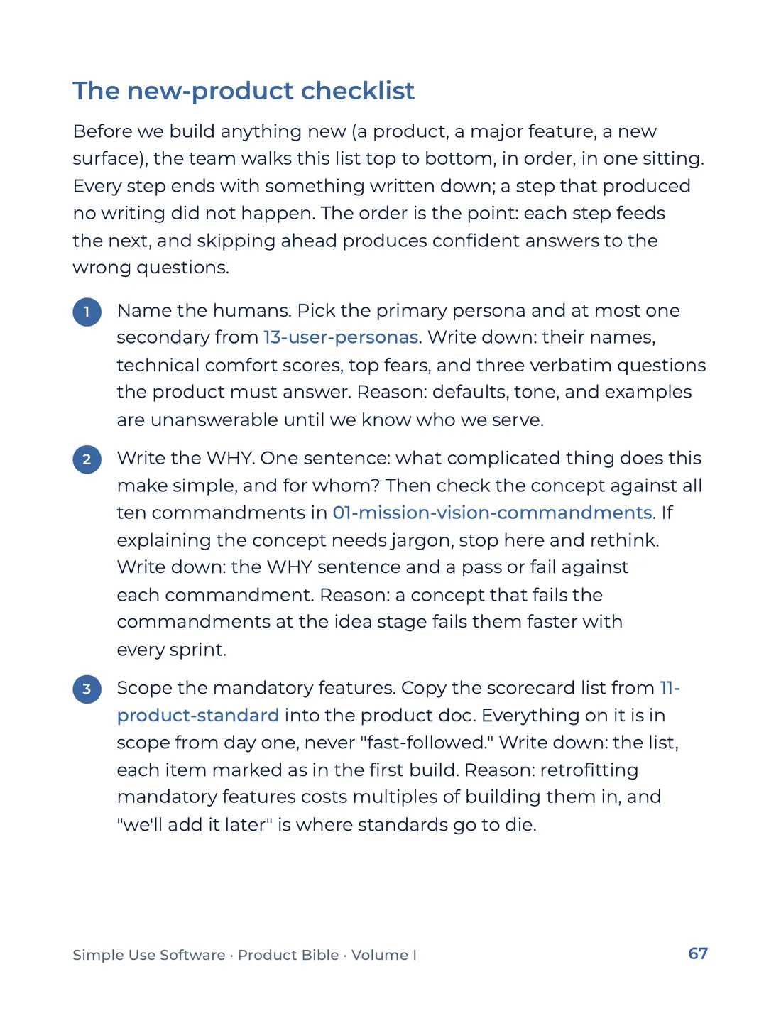 Product Bible, Foundations, page 67