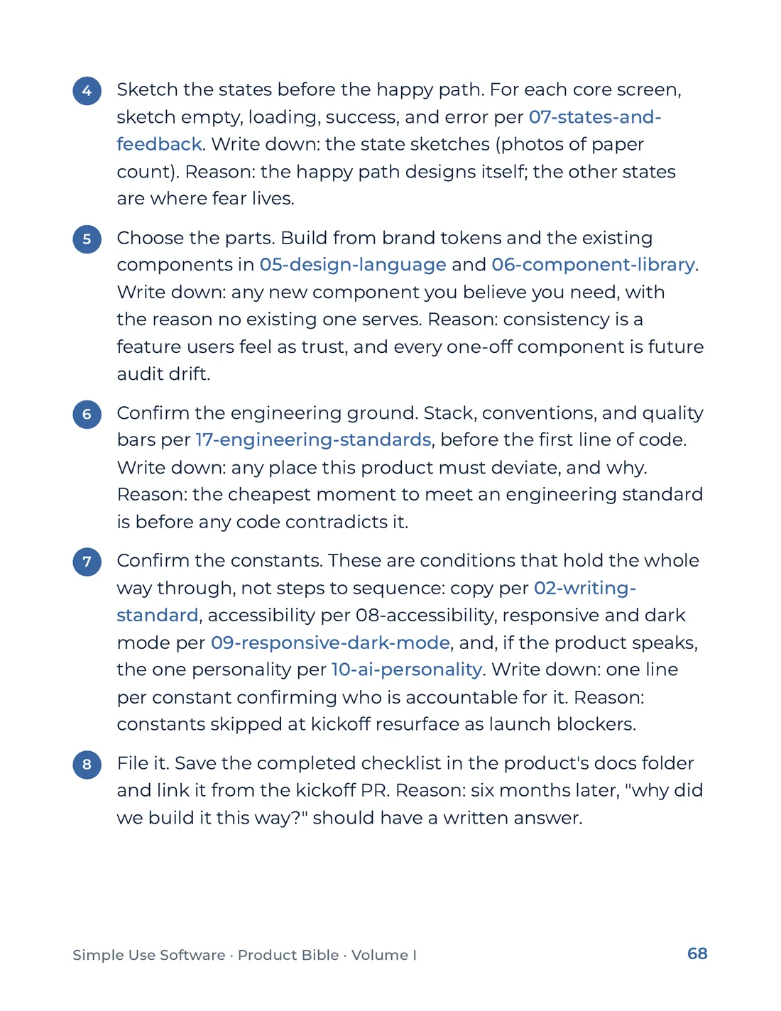 Product Bible, Foundations, page 68