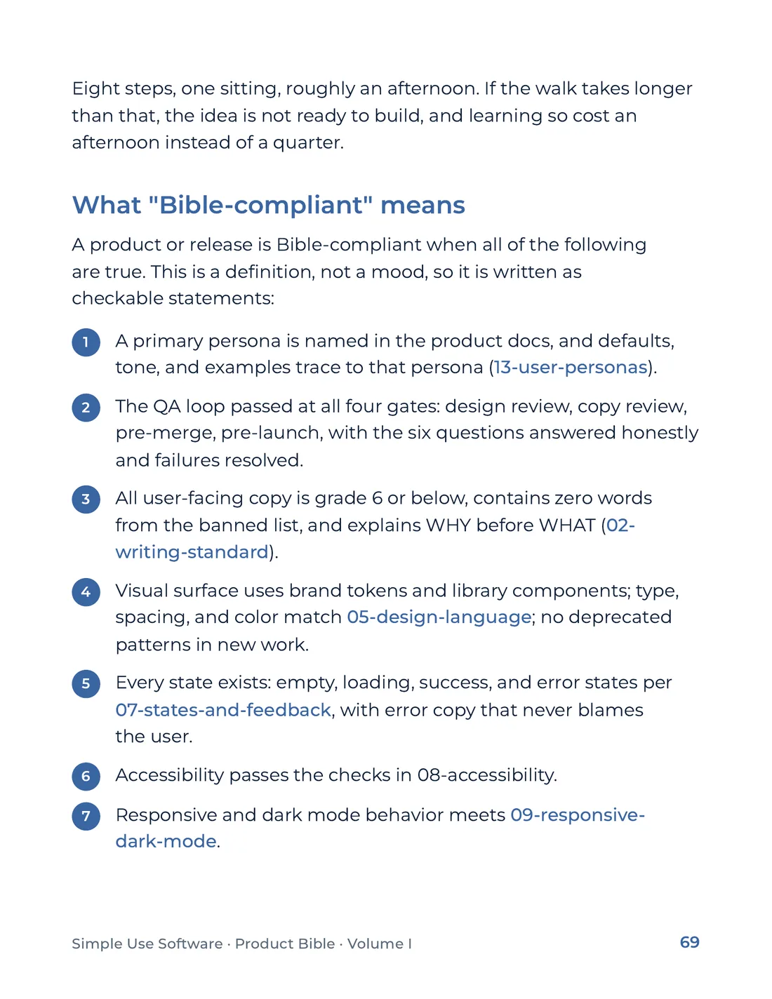 Product Bible, Foundations, page 69