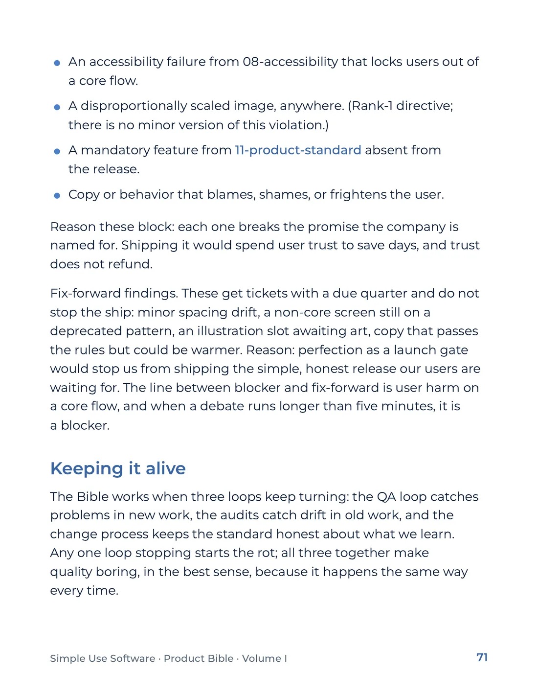 Product Bible, Foundations, page 71
