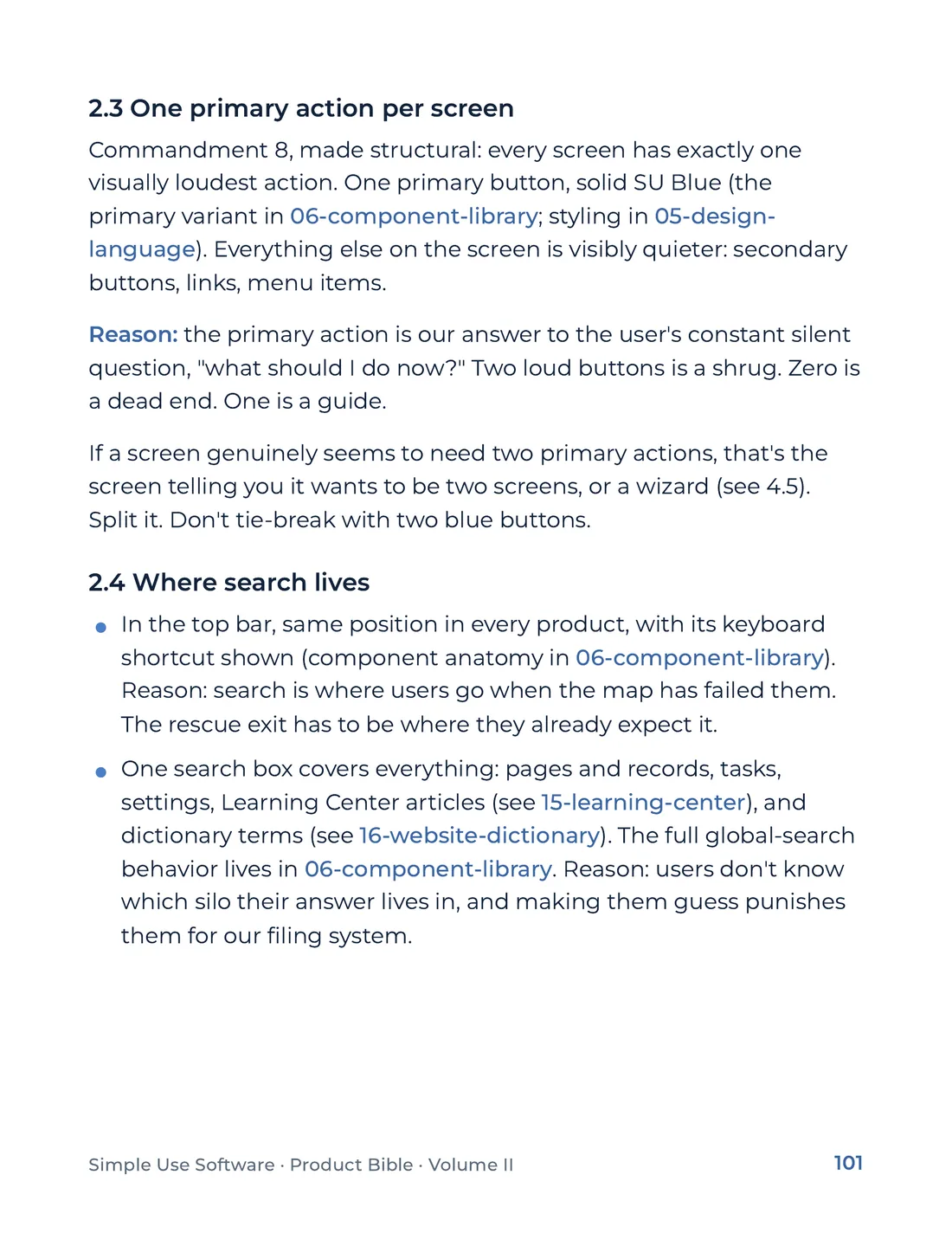 Product Bible, Voice & Audience, page 101