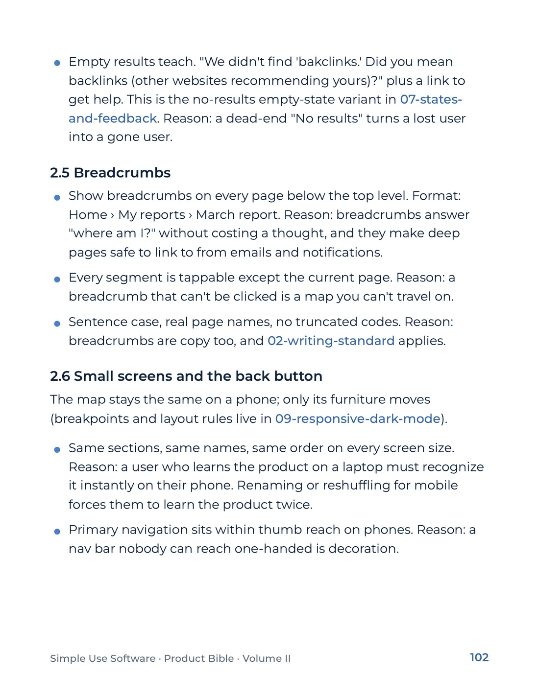 Product Bible, Voice & Audience, page 102