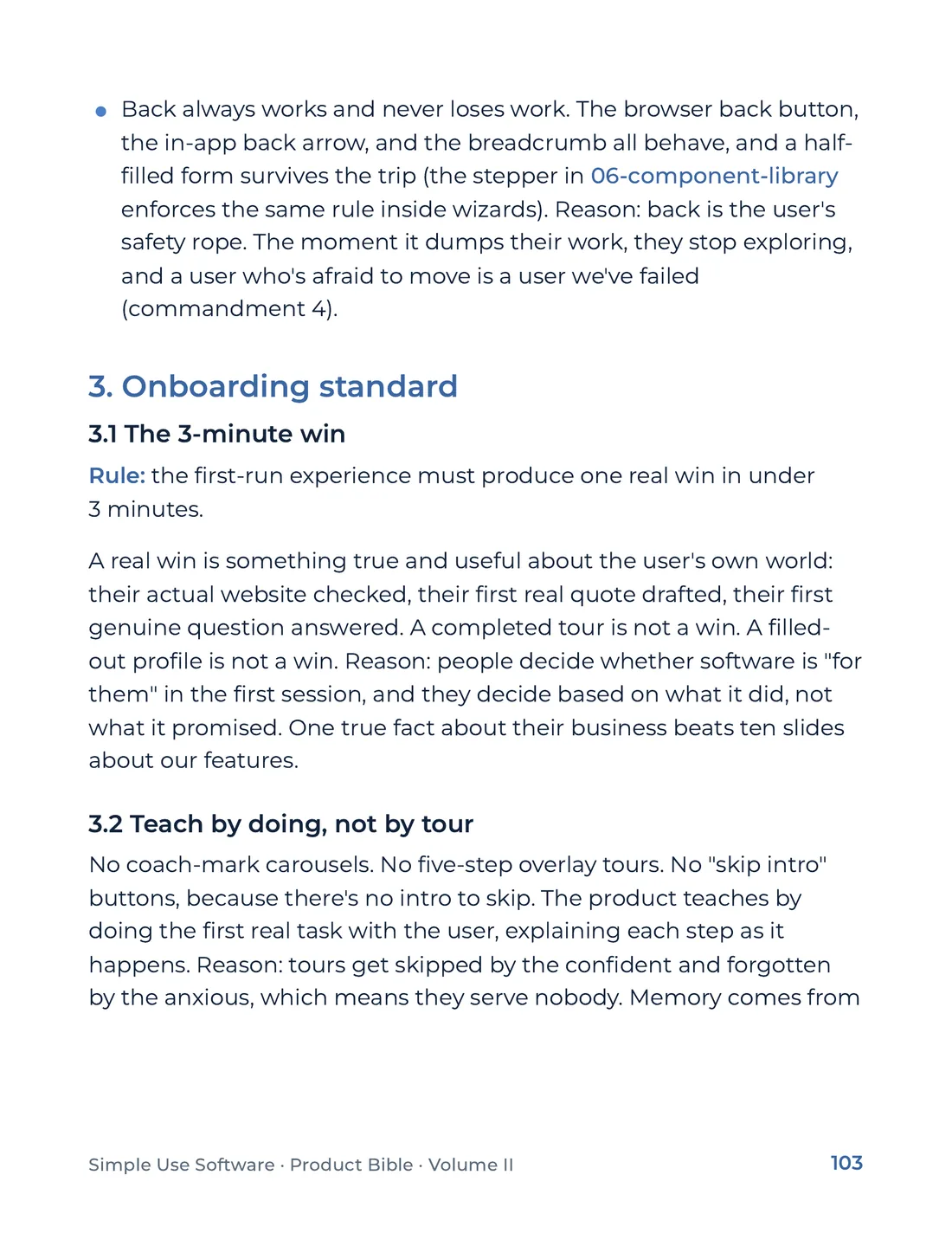 Product Bible, Voice & Audience, page 103