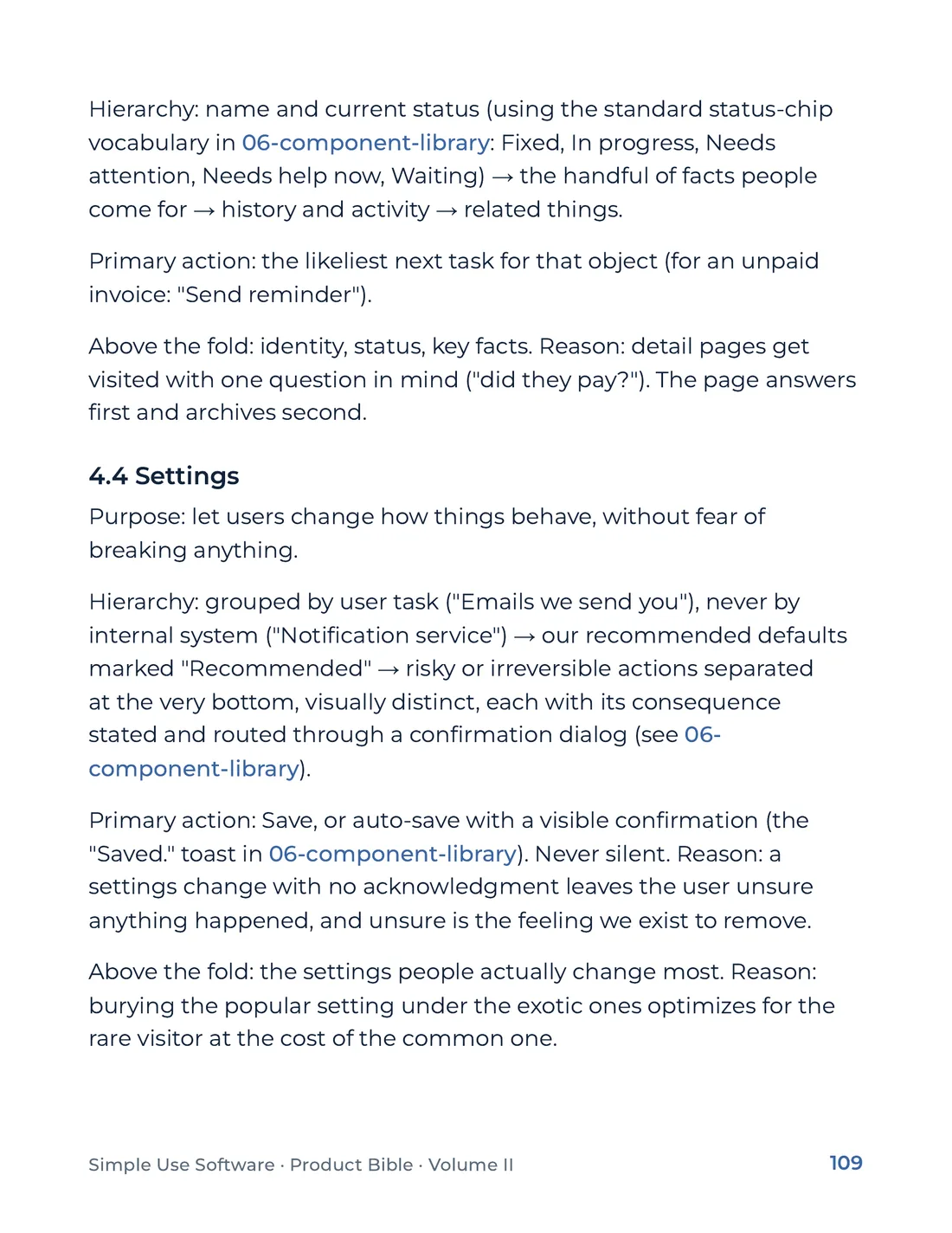 Product Bible, Voice & Audience, page 109