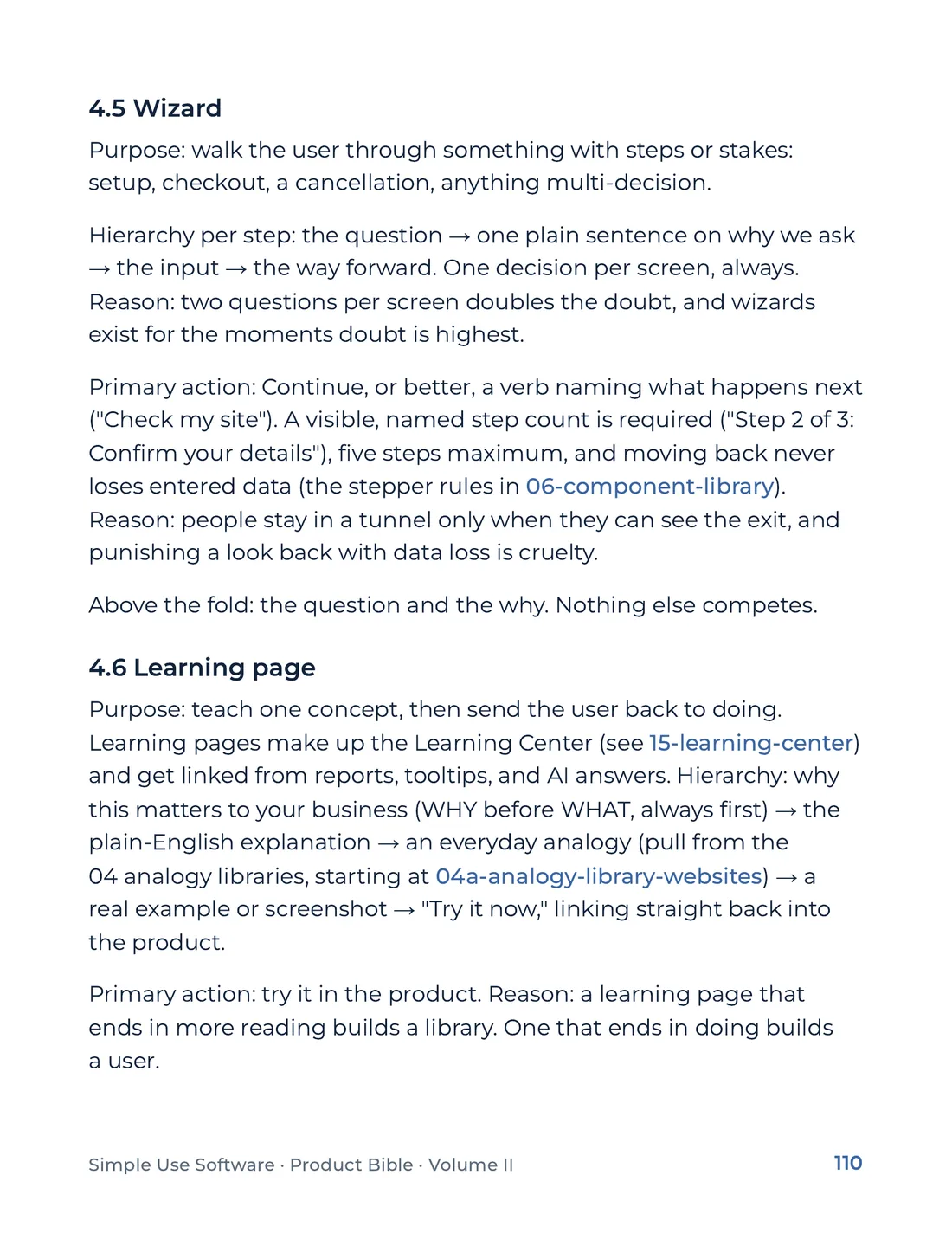 Product Bible, Voice & Audience, page 110