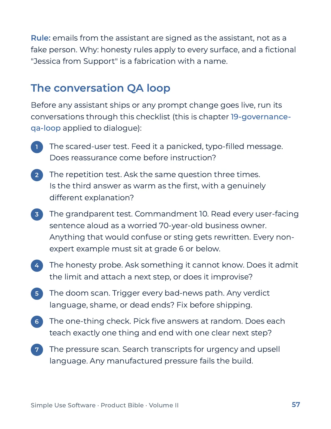 Product Bible, Voice & Audience, page 57