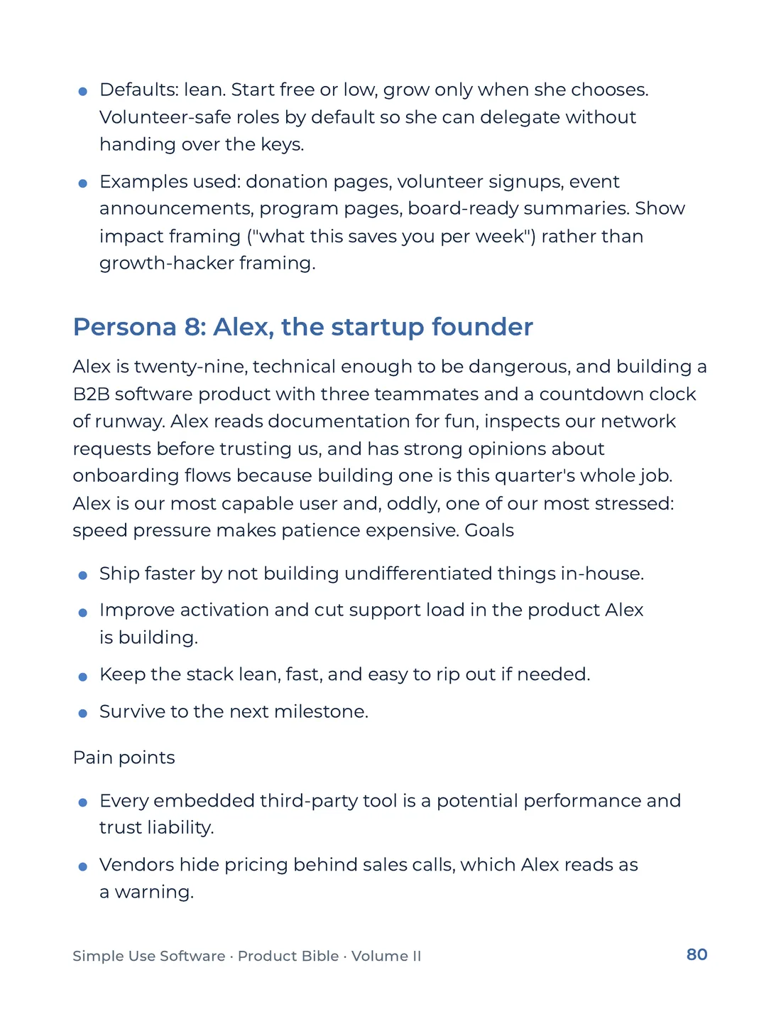 Product Bible, Voice & Audience, page 80