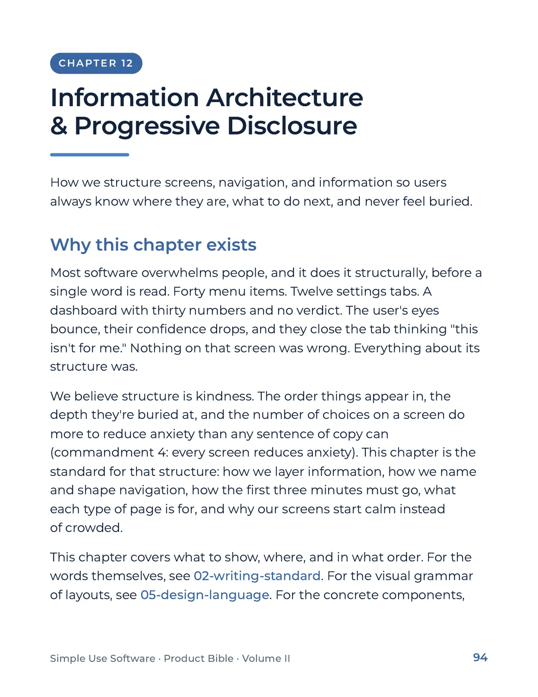 Product Bible, Voice & Audience, page 94