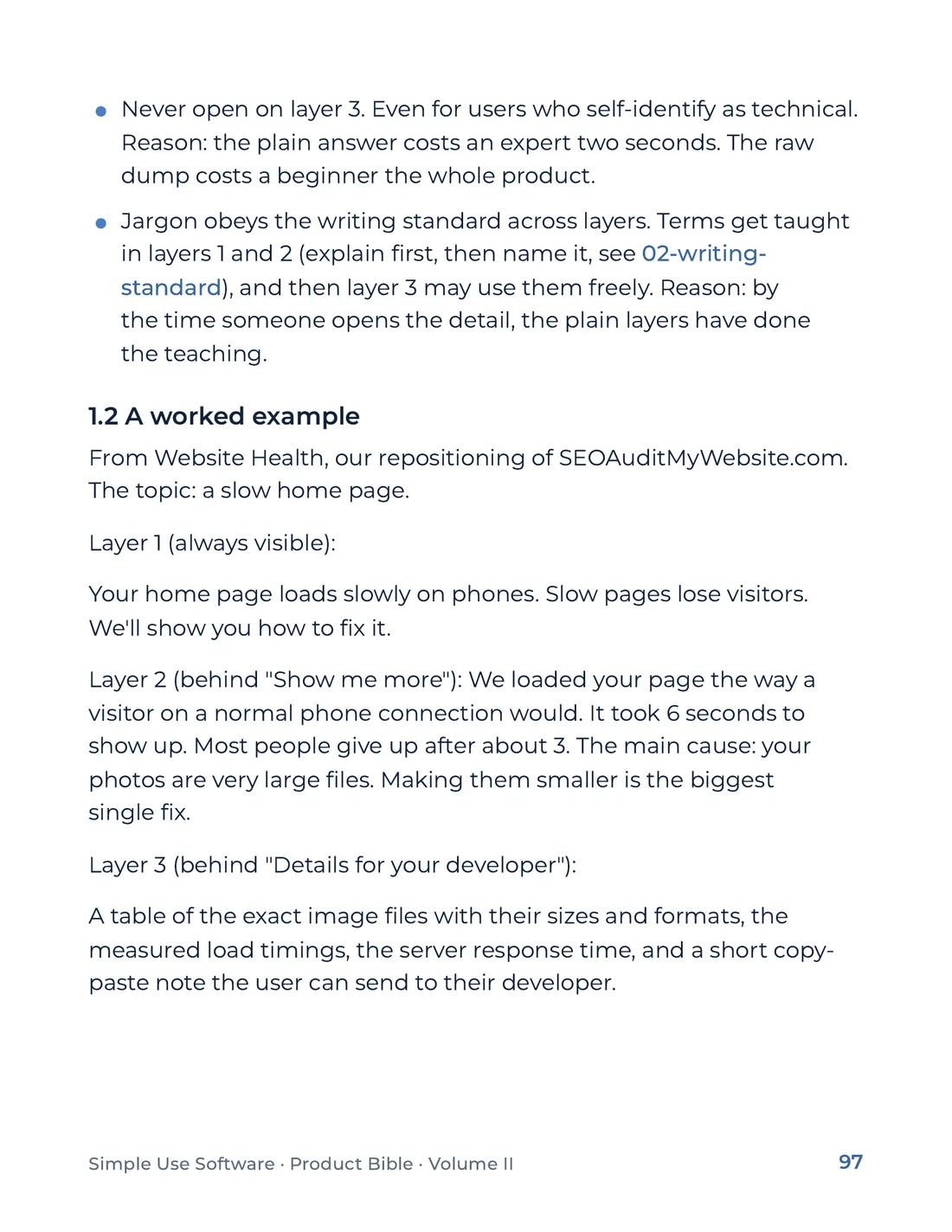 Product Bible, Voice & Audience, page 97