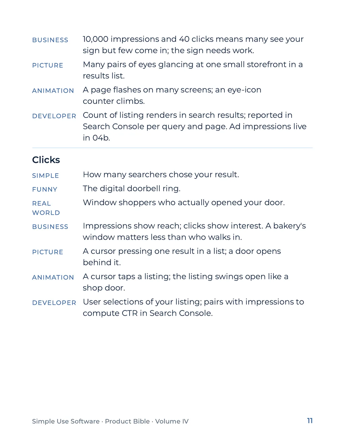 Product Bible, The Analogy Library, page 11