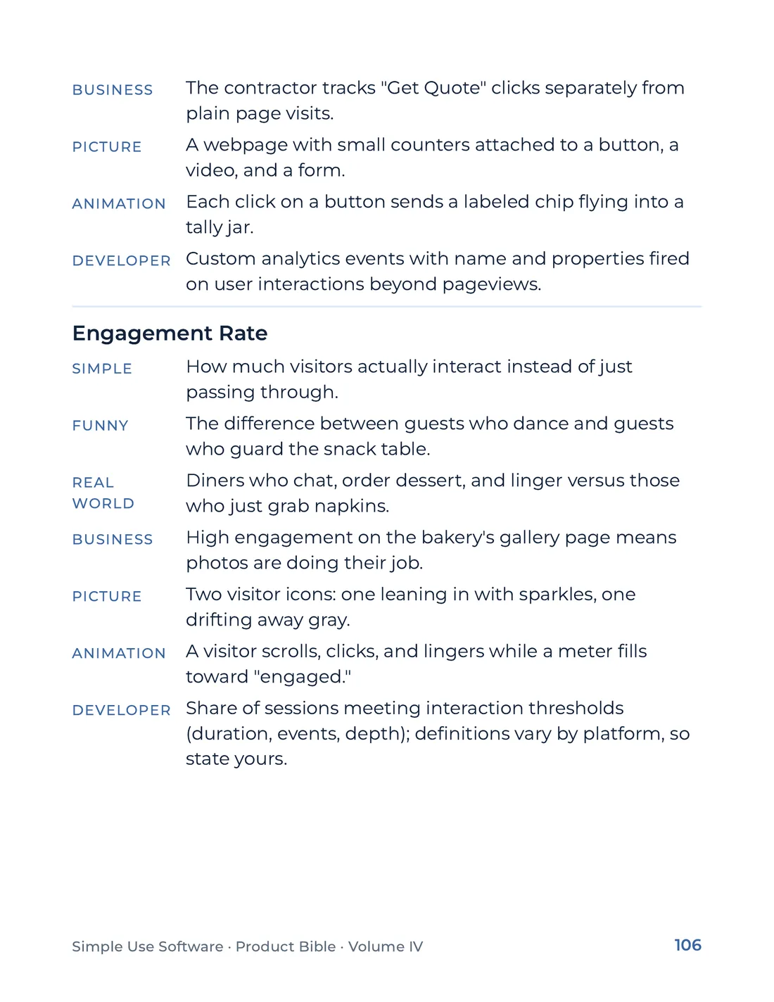 Product Bible, The Analogy Library, page 106