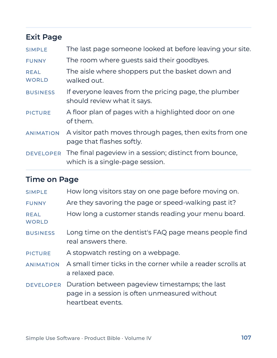 Product Bible, The Analogy Library, page 107