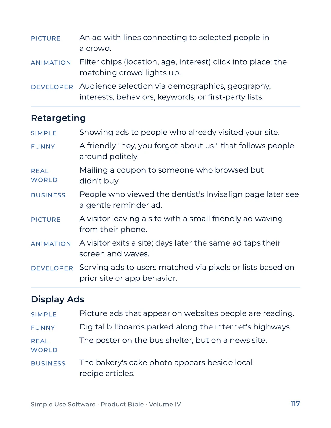 Product Bible, The Analogy Library, page 117