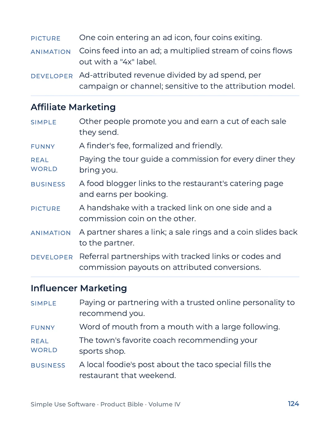 Product Bible, The Analogy Library, page 124