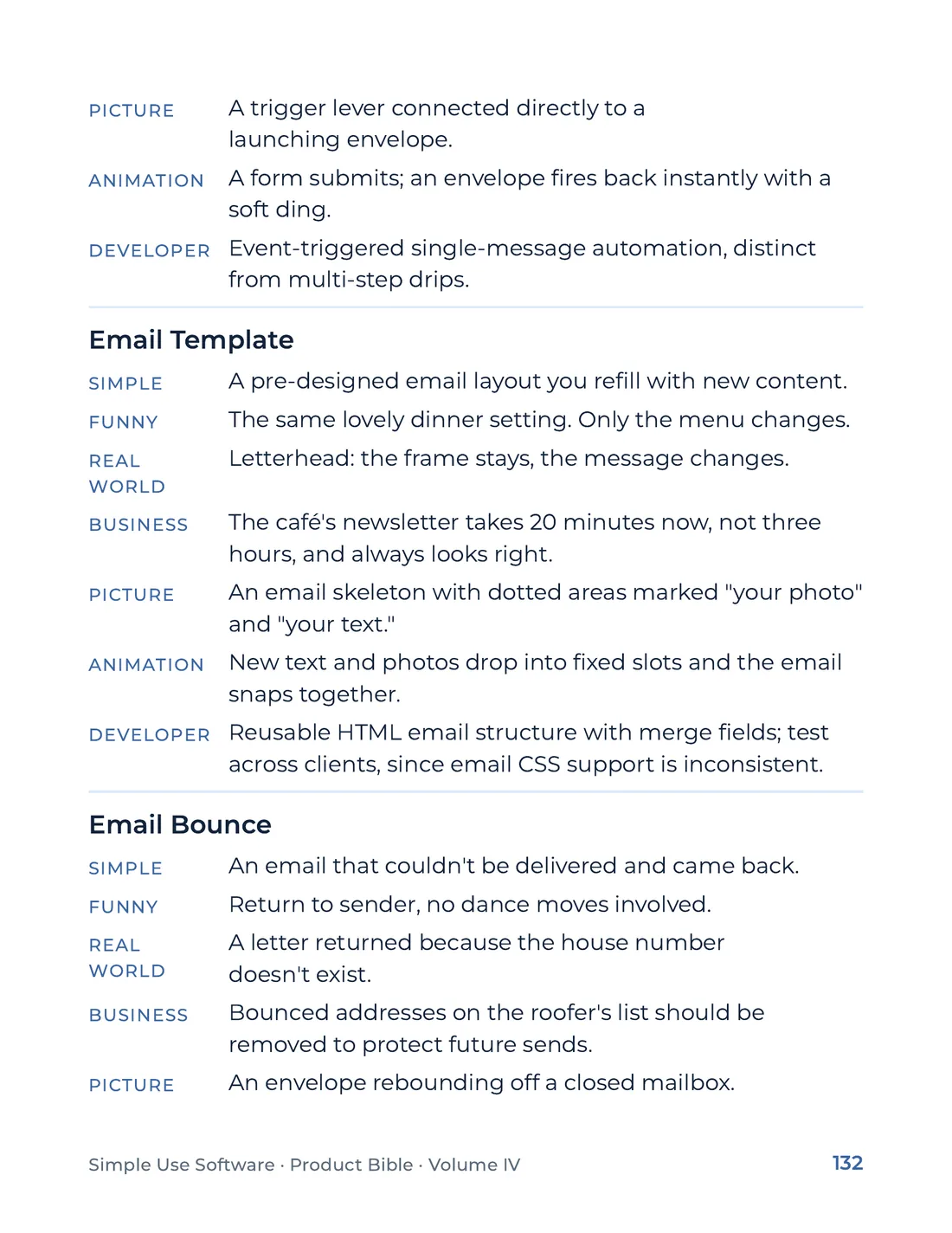 Product Bible, The Analogy Library, page 132