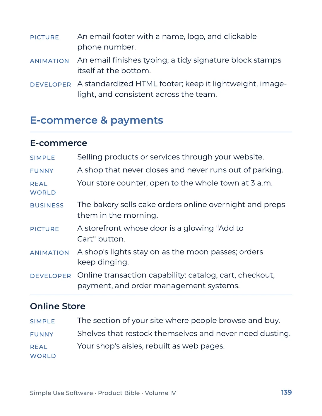 Product Bible, The Analogy Library, page 139
