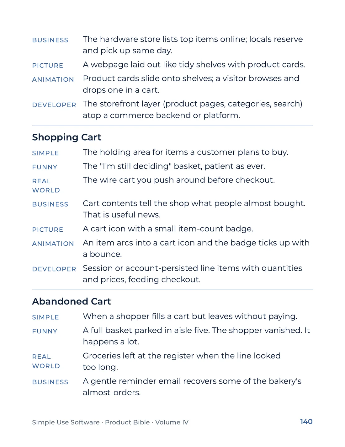 Product Bible, The Analogy Library, page 140