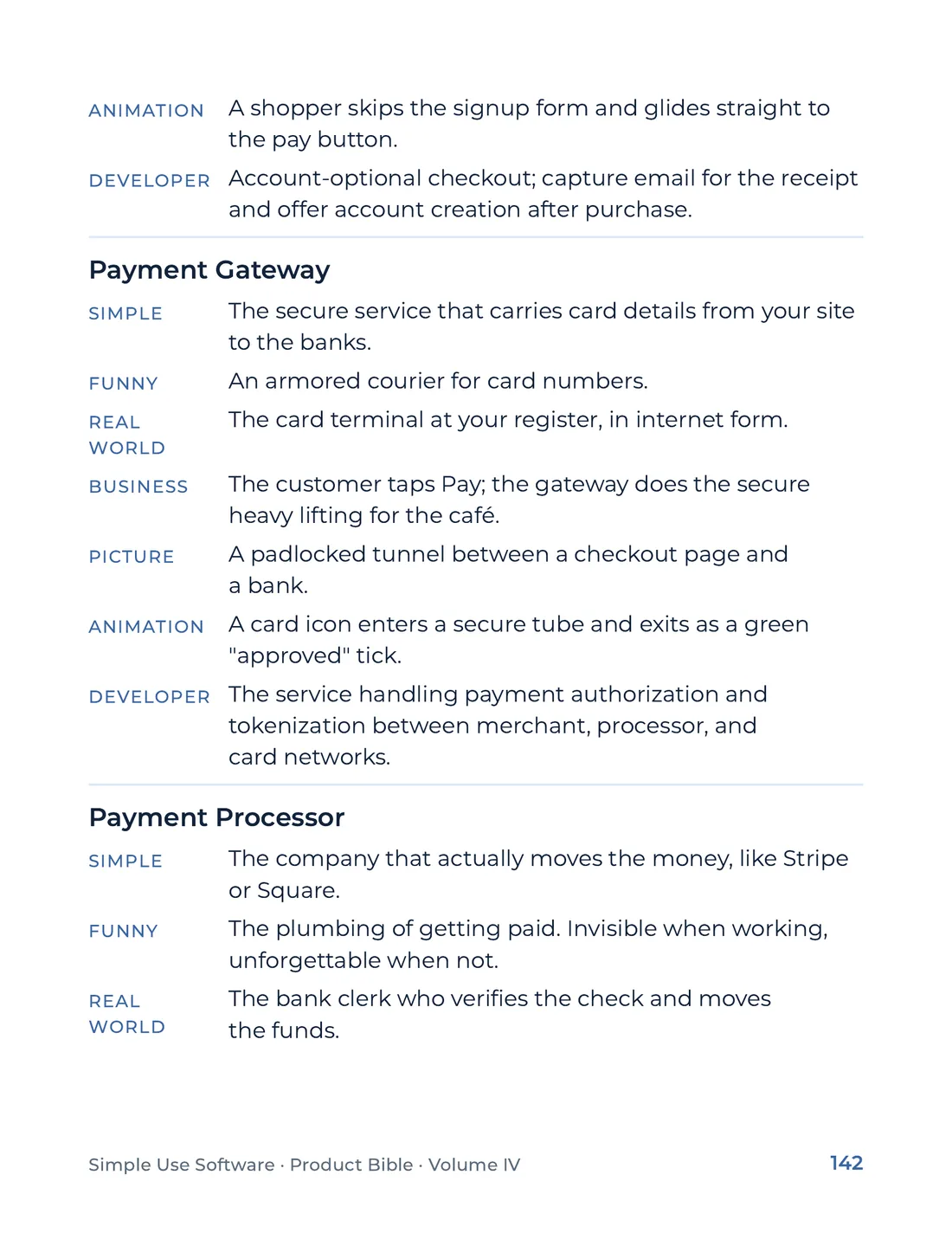 Product Bible, The Analogy Library, page 142