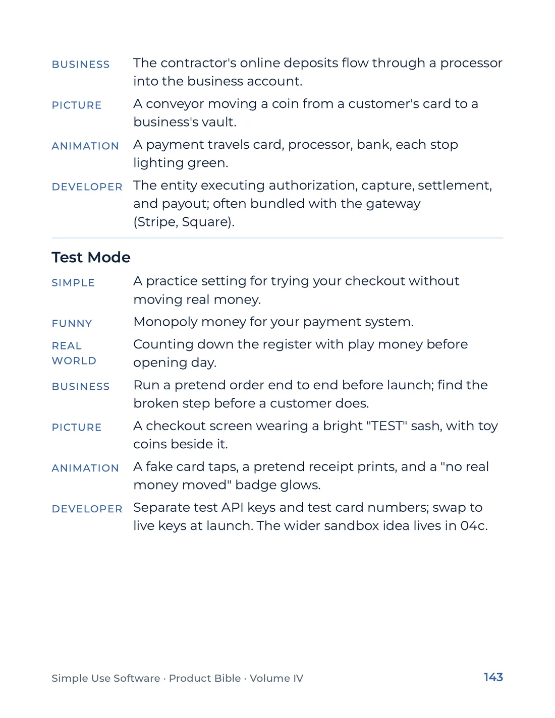 Product Bible, The Analogy Library, page 143