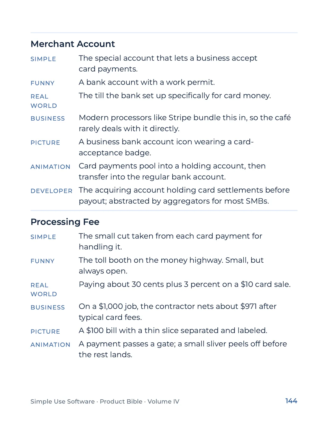 Product Bible, The Analogy Library, page 144