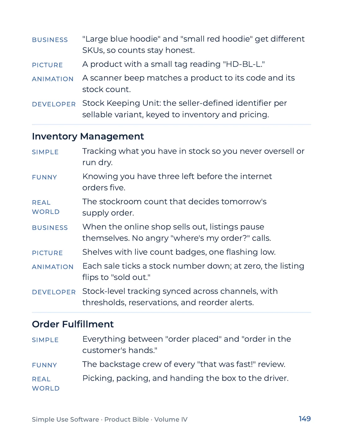 Product Bible, The Analogy Library, page 149