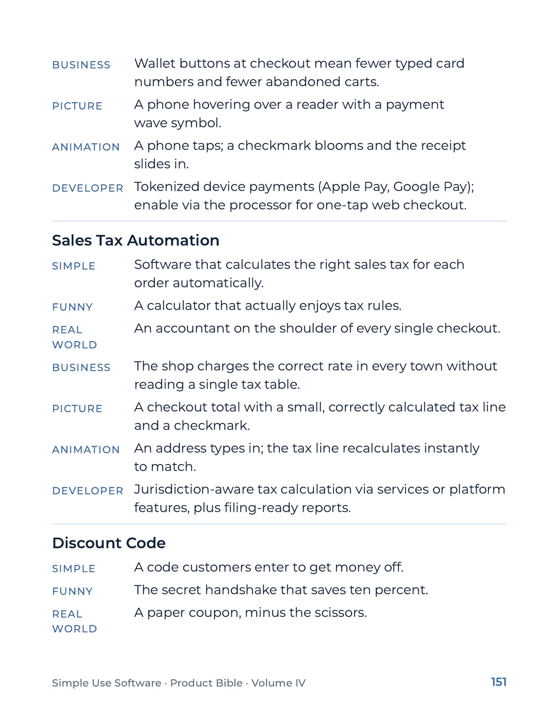 Product Bible, The Analogy Library, page 151