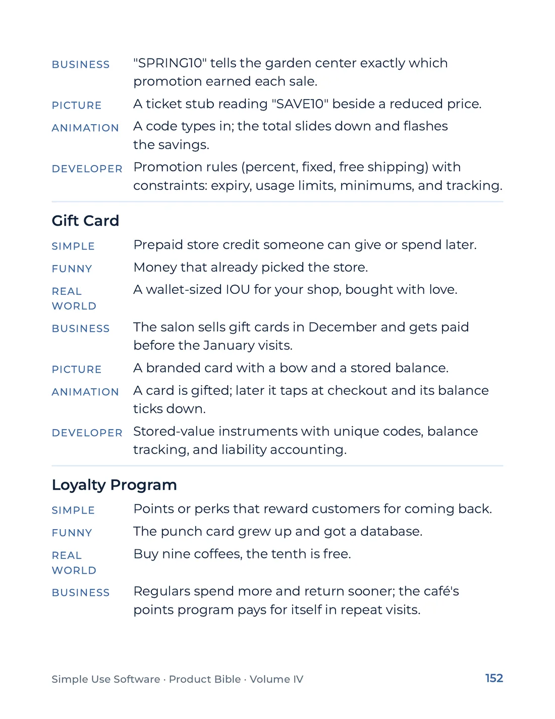 Product Bible, The Analogy Library, page 152