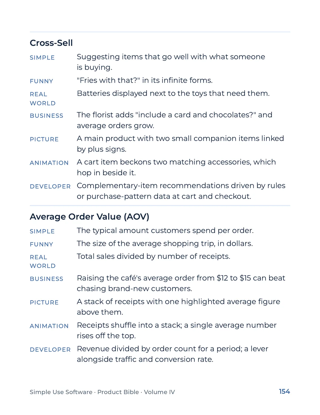 Product Bible, The Analogy Library, page 154