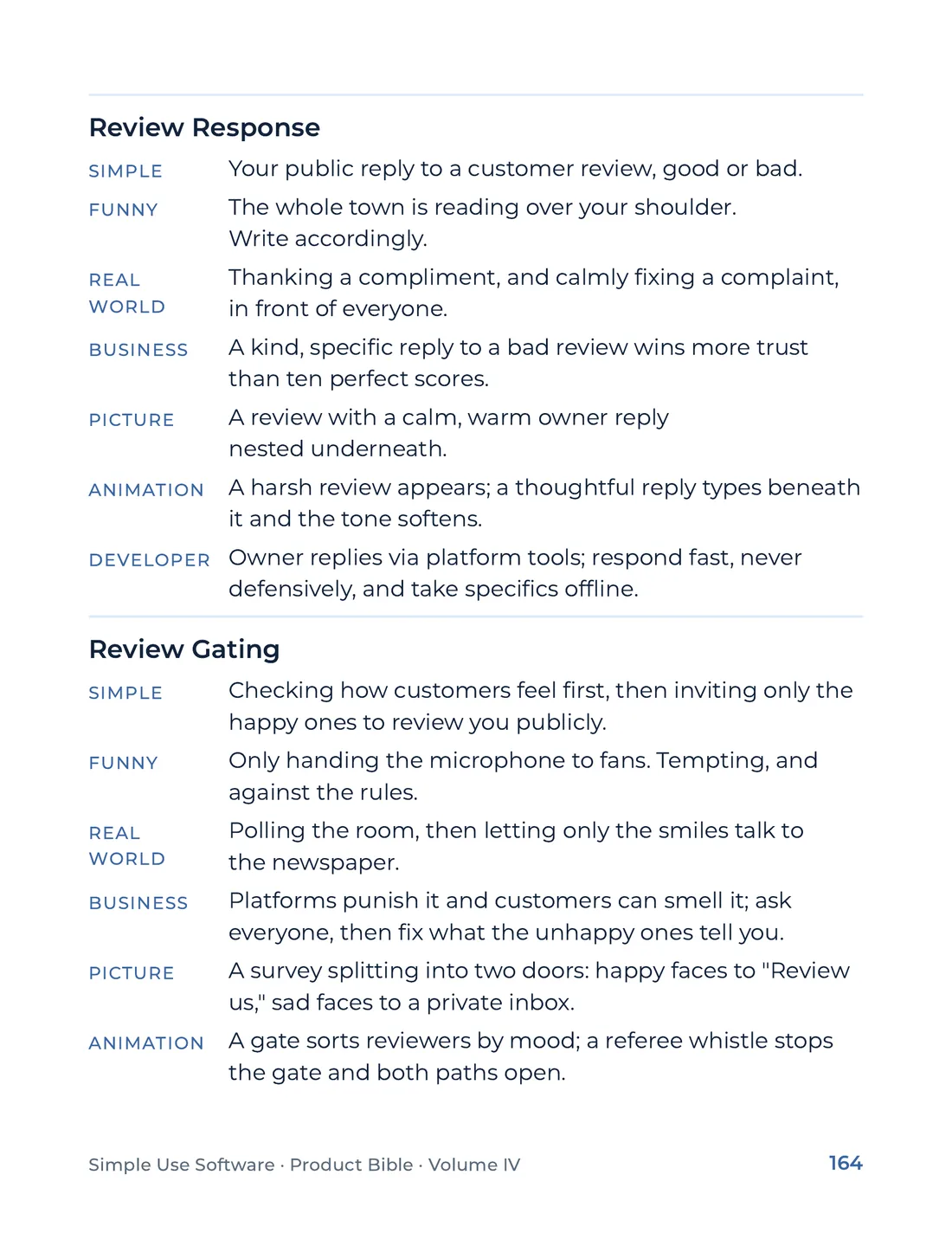 Product Bible, The Analogy Library, page 164