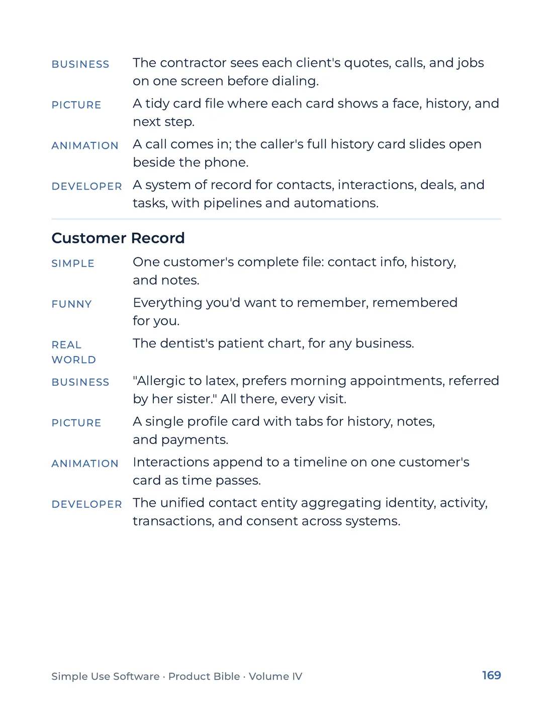 Product Bible, The Analogy Library, page 169